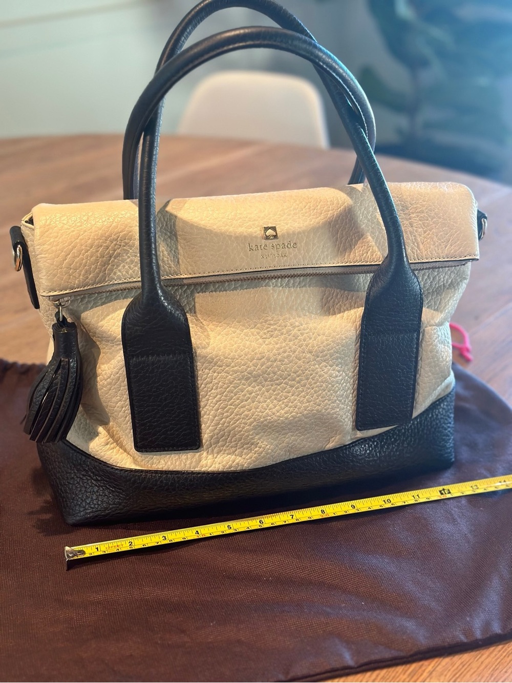 Kate Spade Leather Two-Tone Hand Bag